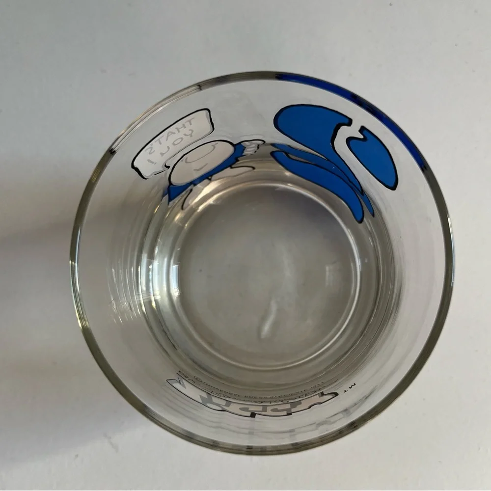 Vintage Ziggy Glass Printed Number 2 “That’s You”Lowball Drinking ‘77 Tom Wilson